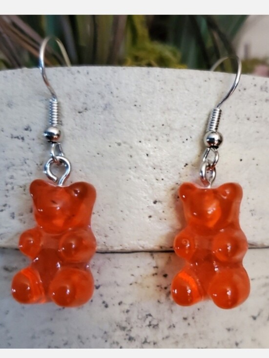 Jewelry - Red Gummy Bear Earrings